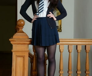 Cute schoolgirl Jessica-Ann..